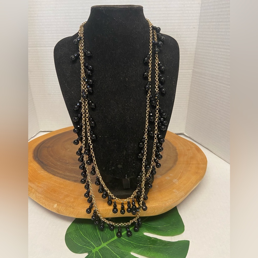 JCrew Multi Strand beaded layering Necklace